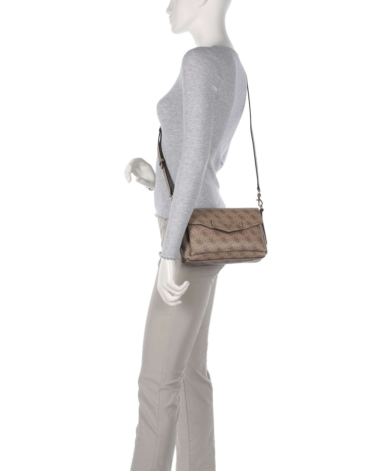 Guess Brenton Eco Shoulder bag latte logo