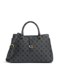 Guess Kuba Handbag charcoal logo