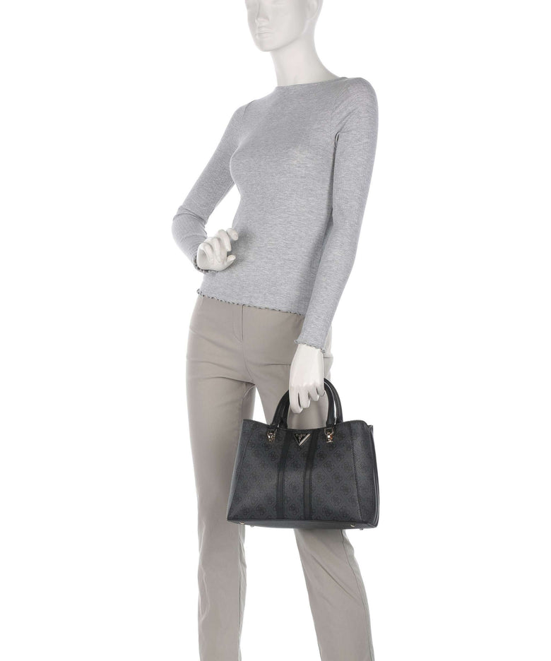 Guess Noreen Handbag coal logo