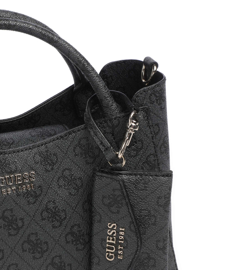 Guess Brenton Handbag coal logo