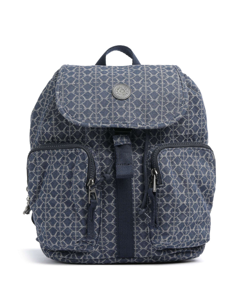 Kipling Denim Love Anto S Backpack signature denim