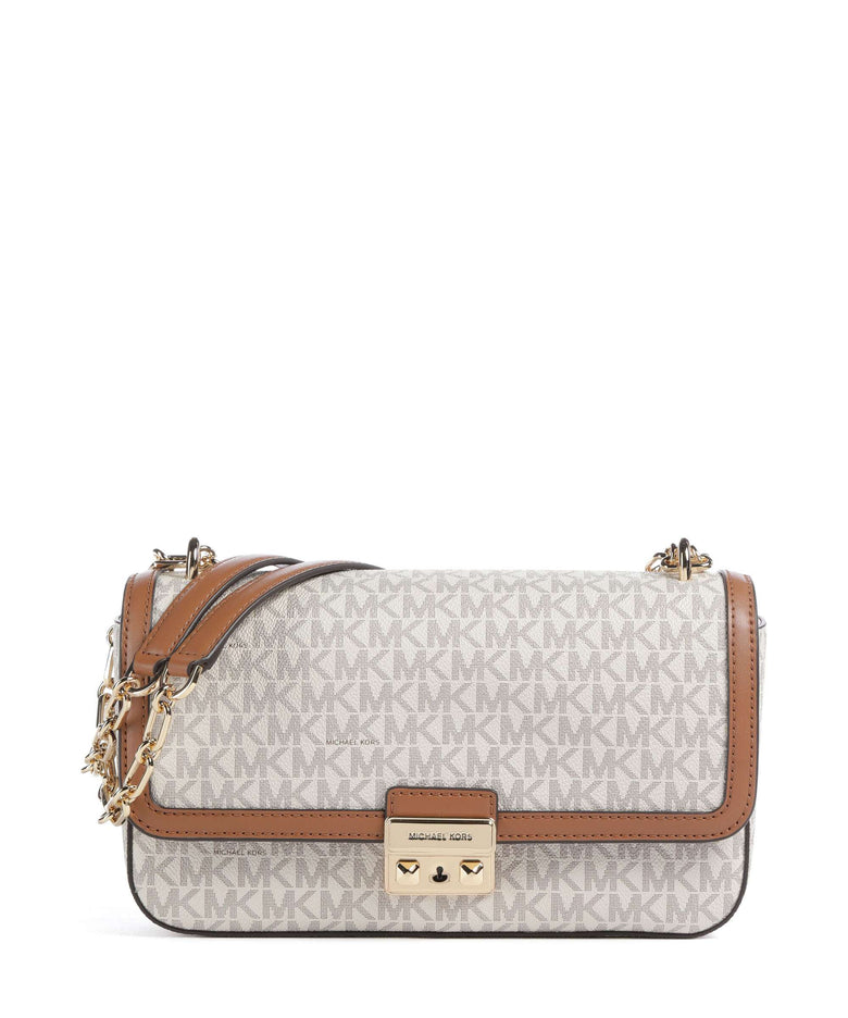Michael Kors Tribeca Large Shoulder bag vanilla/acorn