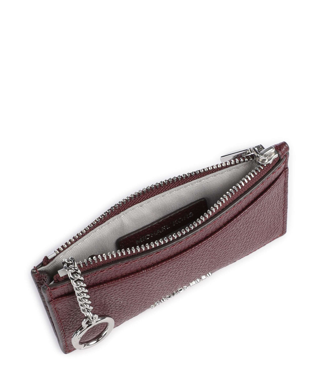 Michael Kors Jet Set Credit card holder oxblood