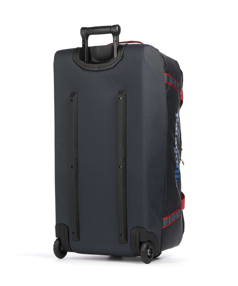 Patagonia Black Hole 100 Travel bag with wheels smolder blue w/amanita red