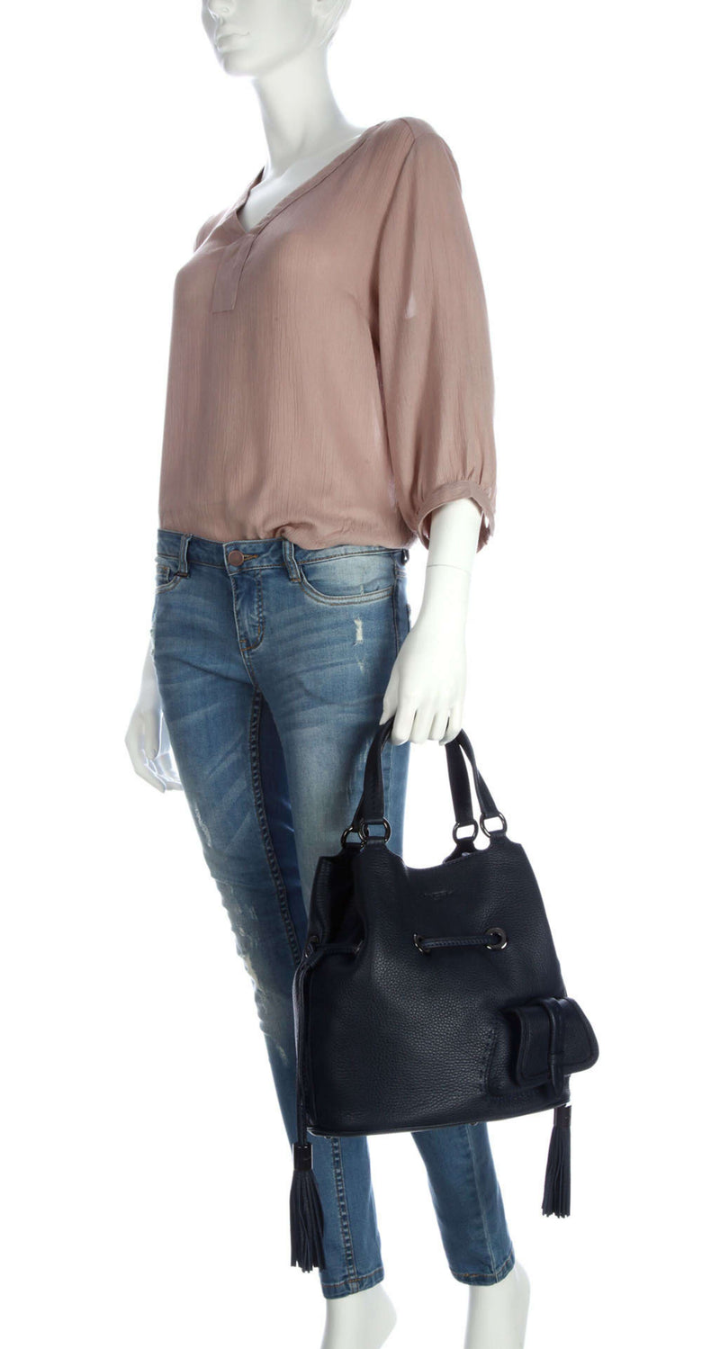 Lancel Premier Flirt Hobo bag dark blue