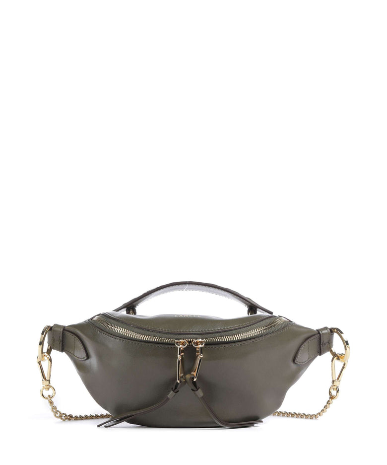 Lancel Origami Mini Crossbody bag dark khaki