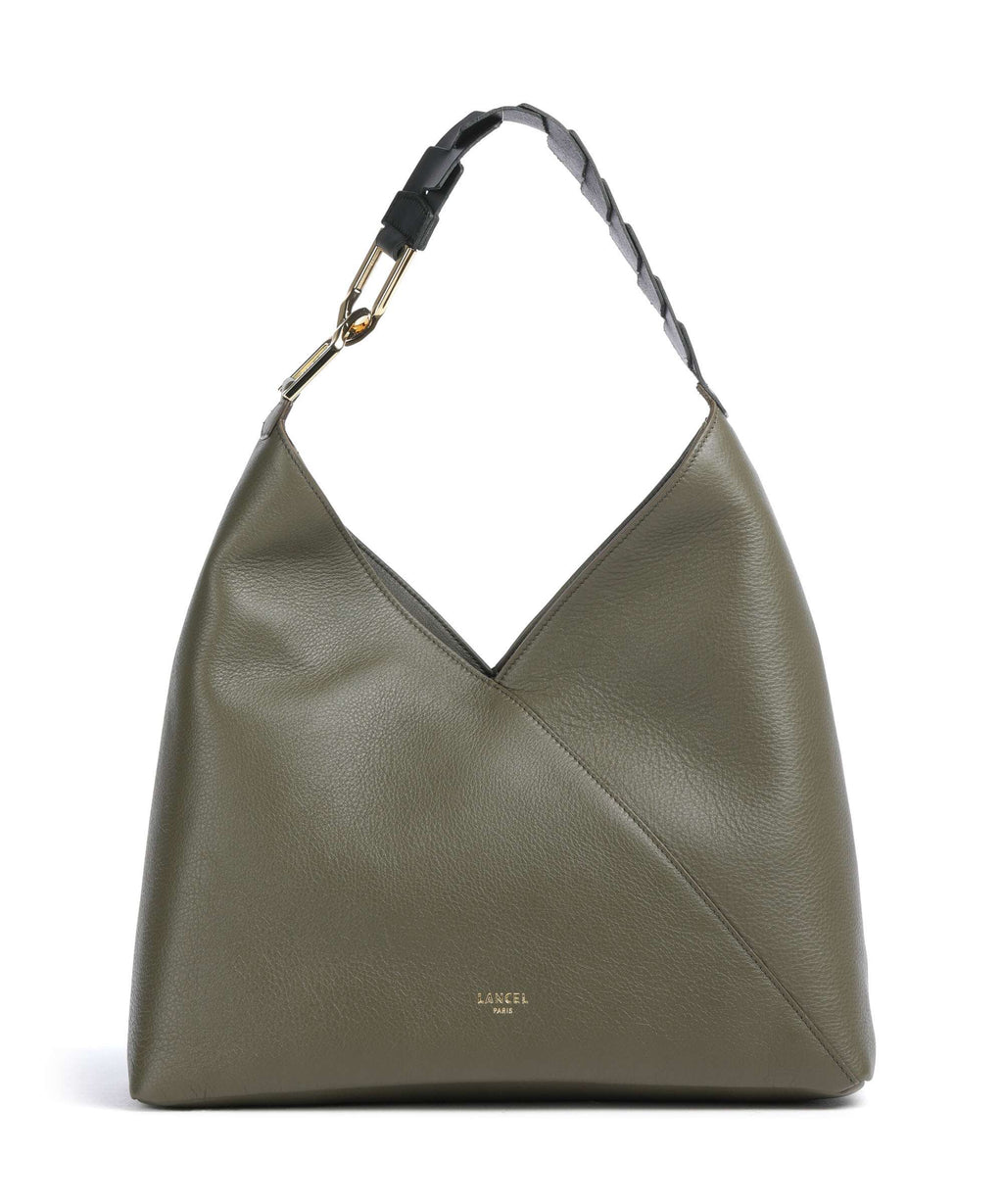 Lancel Pagode L Hobo bag dark khaki/black