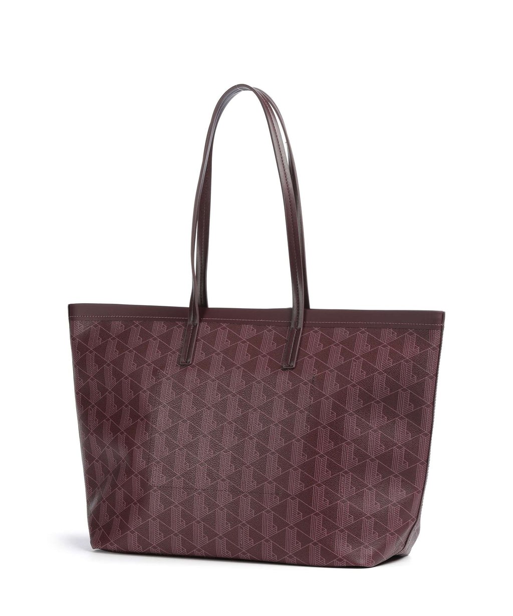 Lacoste Zely Tote bag mono winetasting damson