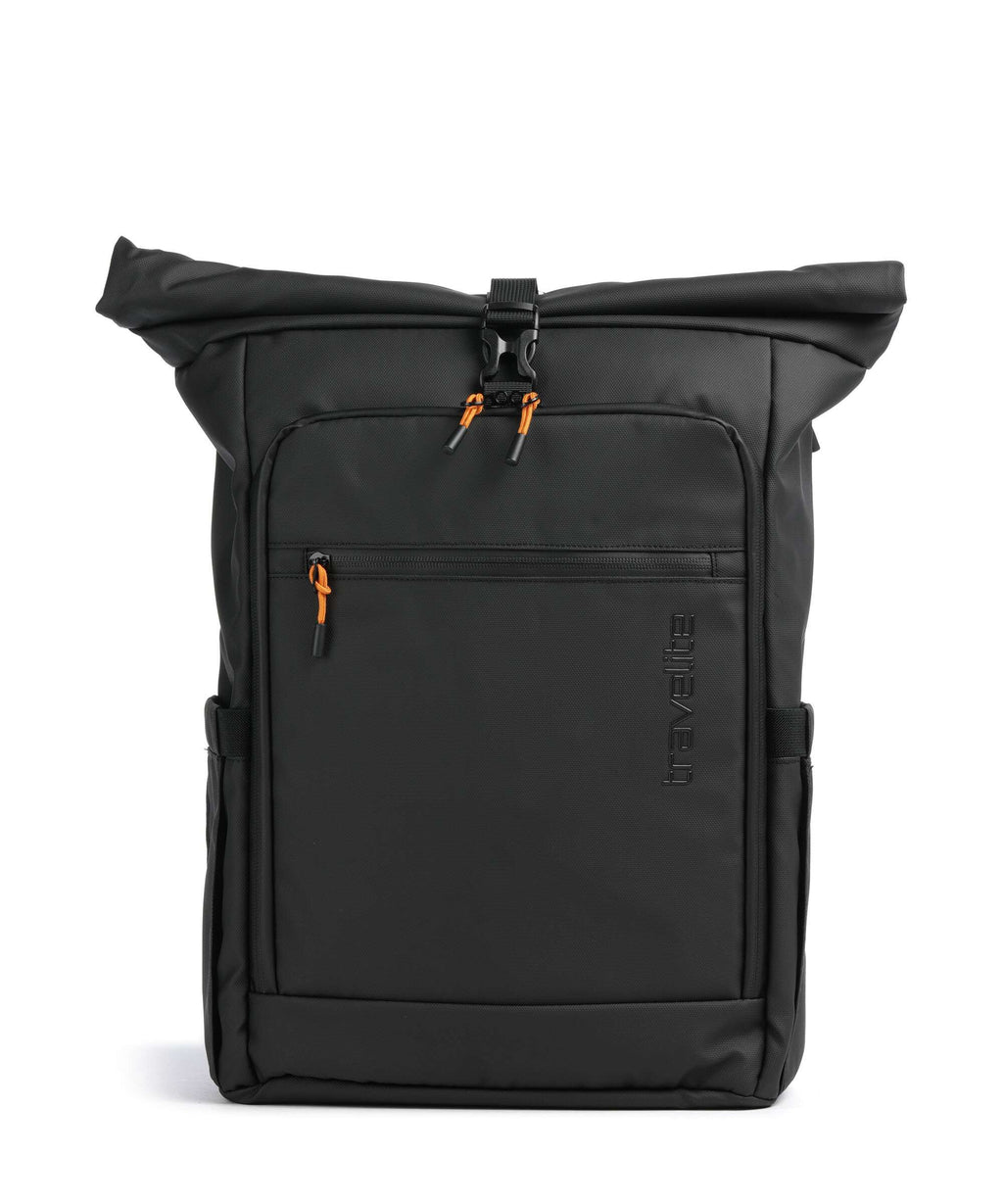Travelite Briize M Rolltop backpack black