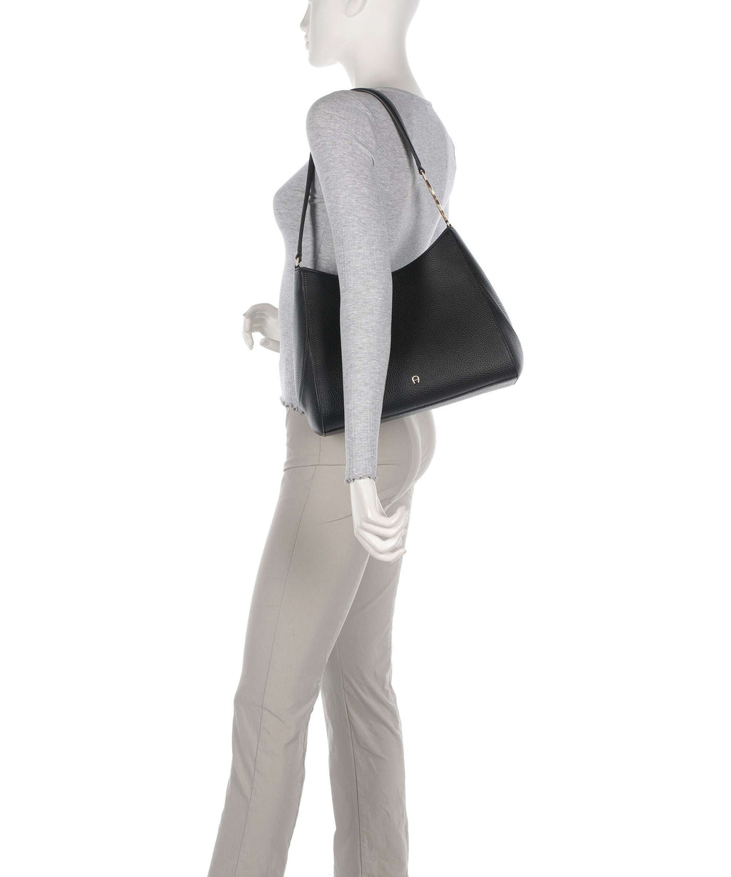 Aigner Jerzy M Hobo bag black