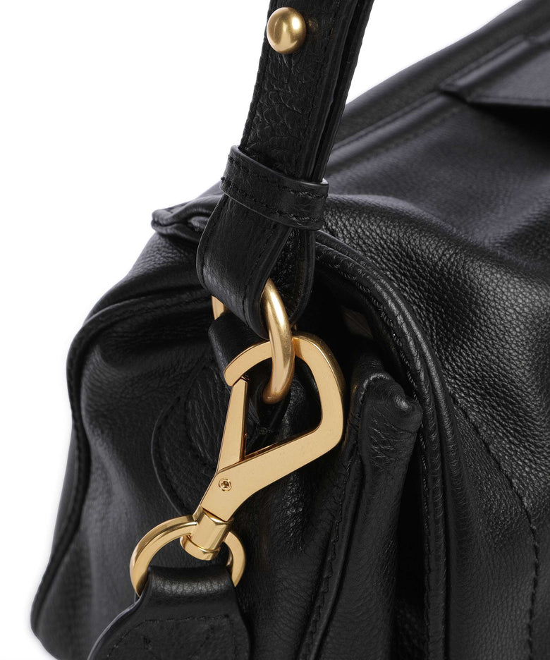 Abro Dalia Star Saddle Hobo bag black/gold