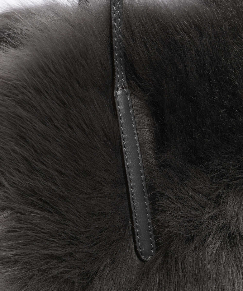 Abro Shearling Noelle Handbag grey