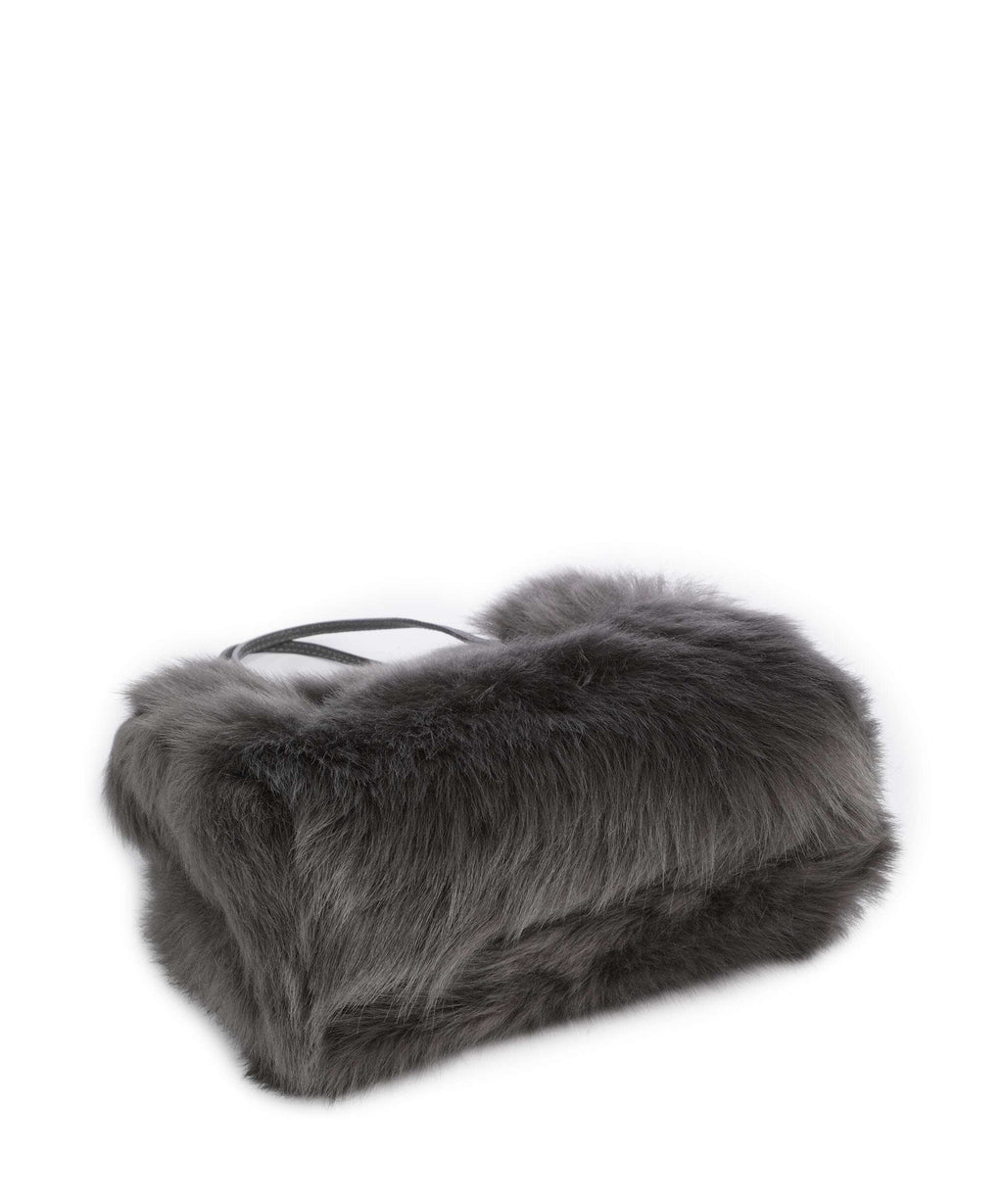 Abro Shearling Noelle Handbag grey