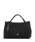 Abro Maglia Raffia Willow Handbag black/gold