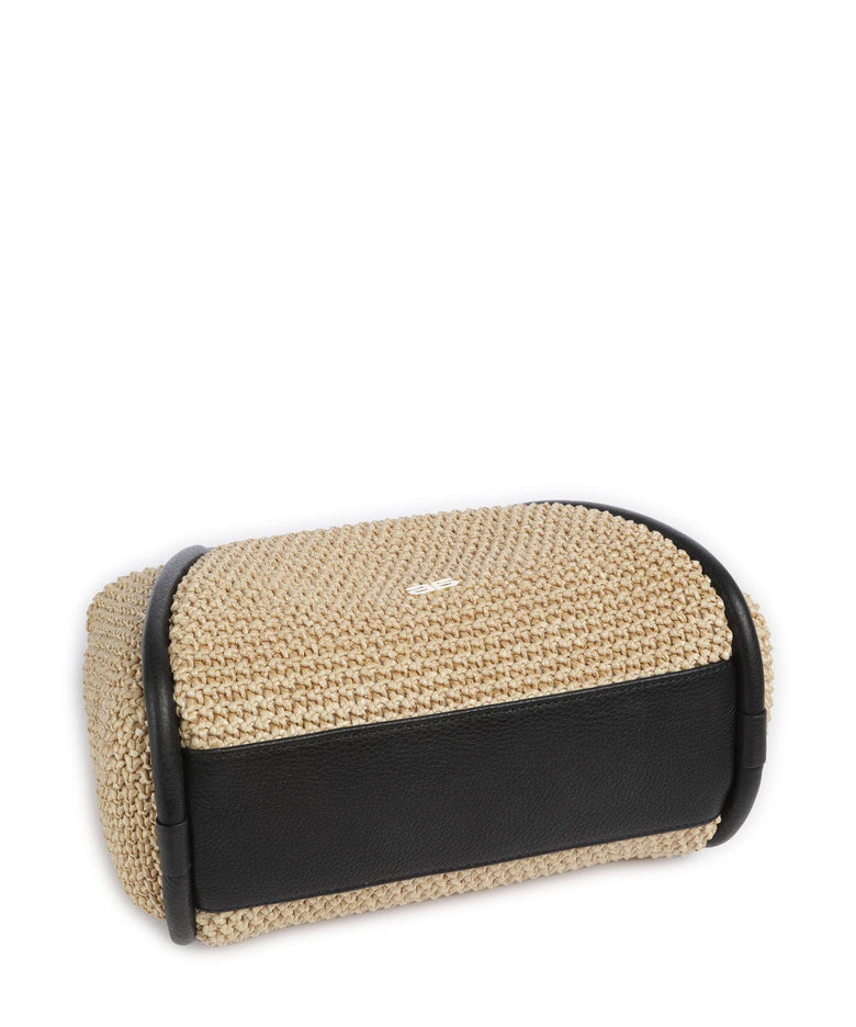 Abro Maglia Raffia Willow Handbag natural/black