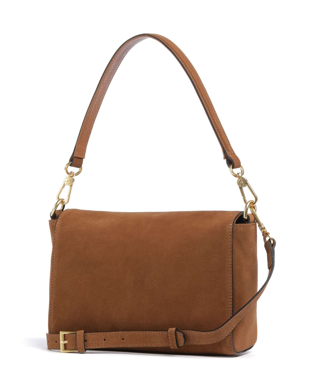 Abro Suede Temi Shoulder bag cuoio