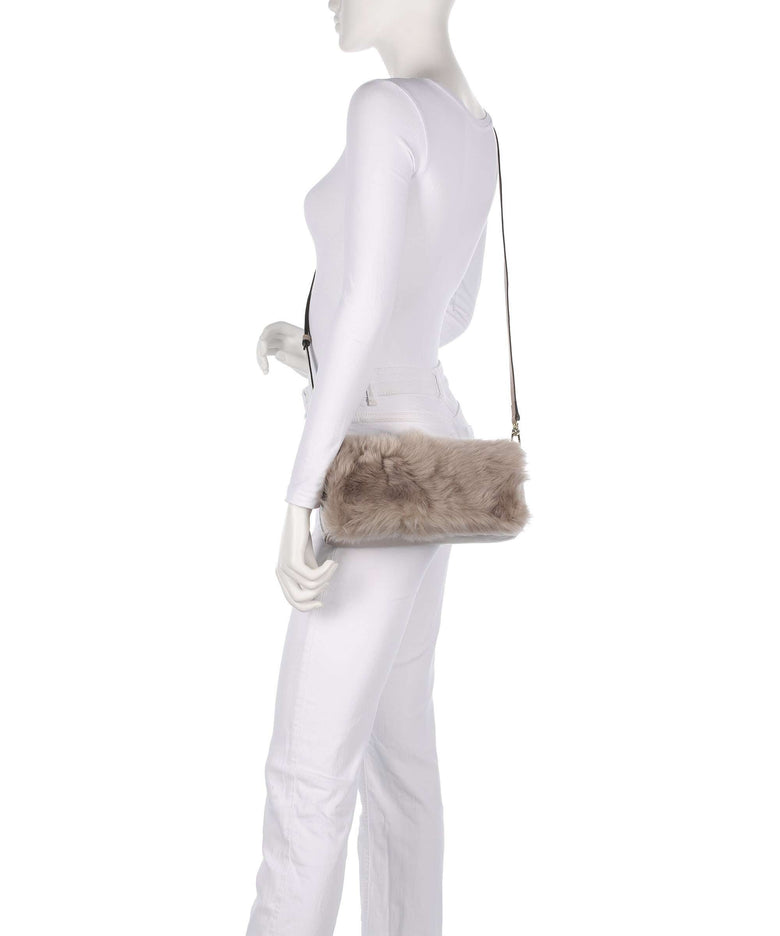 Abro Shearling Mila Shoulder bag siena