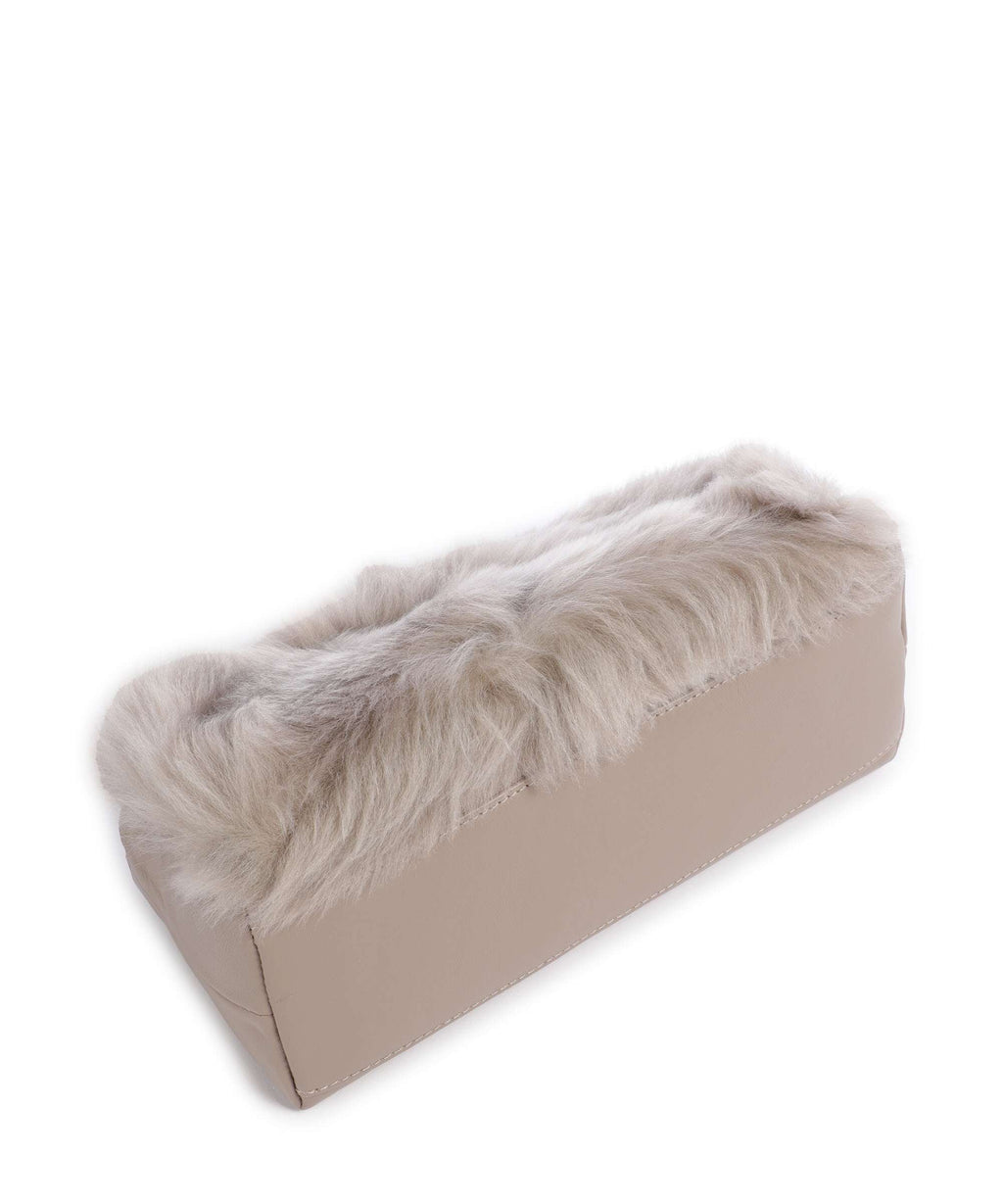 Abro Shearling Mila Shoulder bag siena