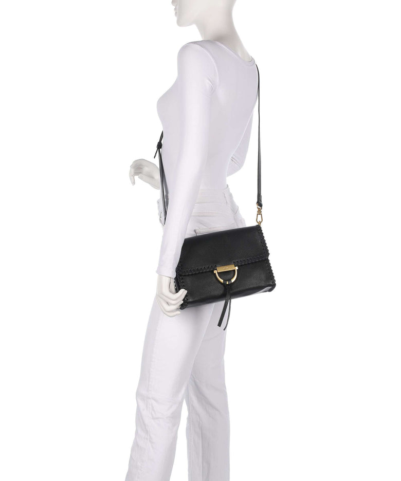 Abro Dalia Temi Stitch Shoulder bag black/gold