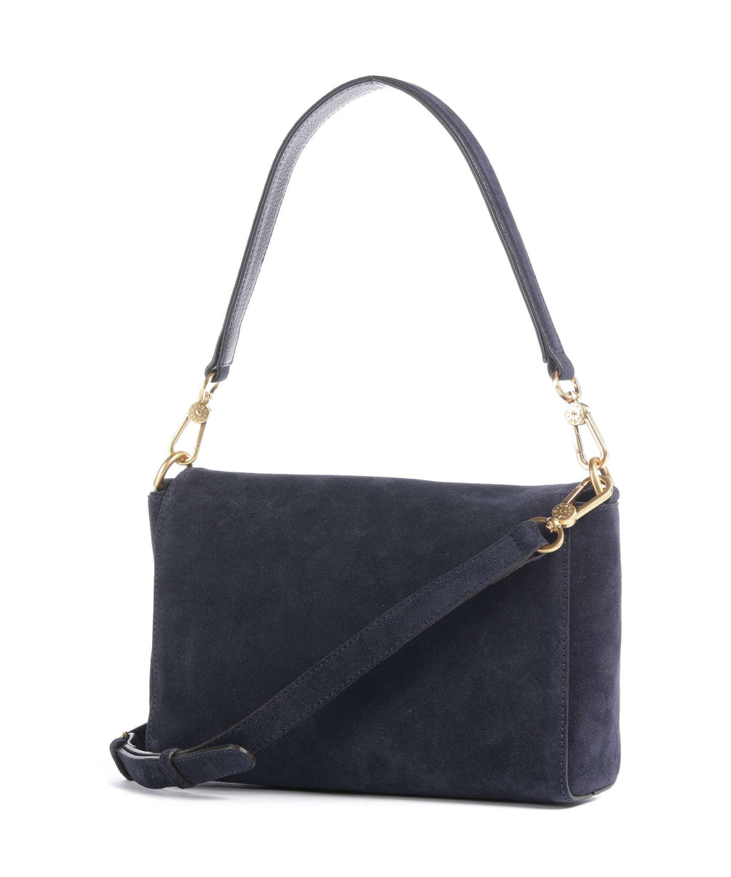 Abro Suede Temi Shoulder bag navy