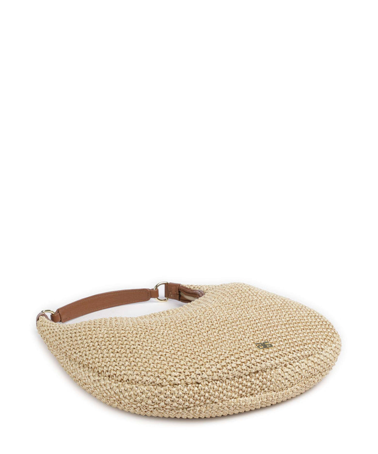 Abro Maglia Raffia Nana Small Hobo bag natural/nut