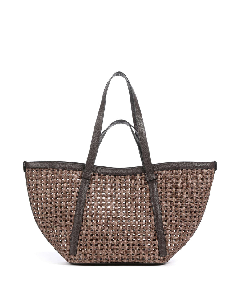 Abro Raffia Cordino Cosmo Large Tote bag caramel/cognac