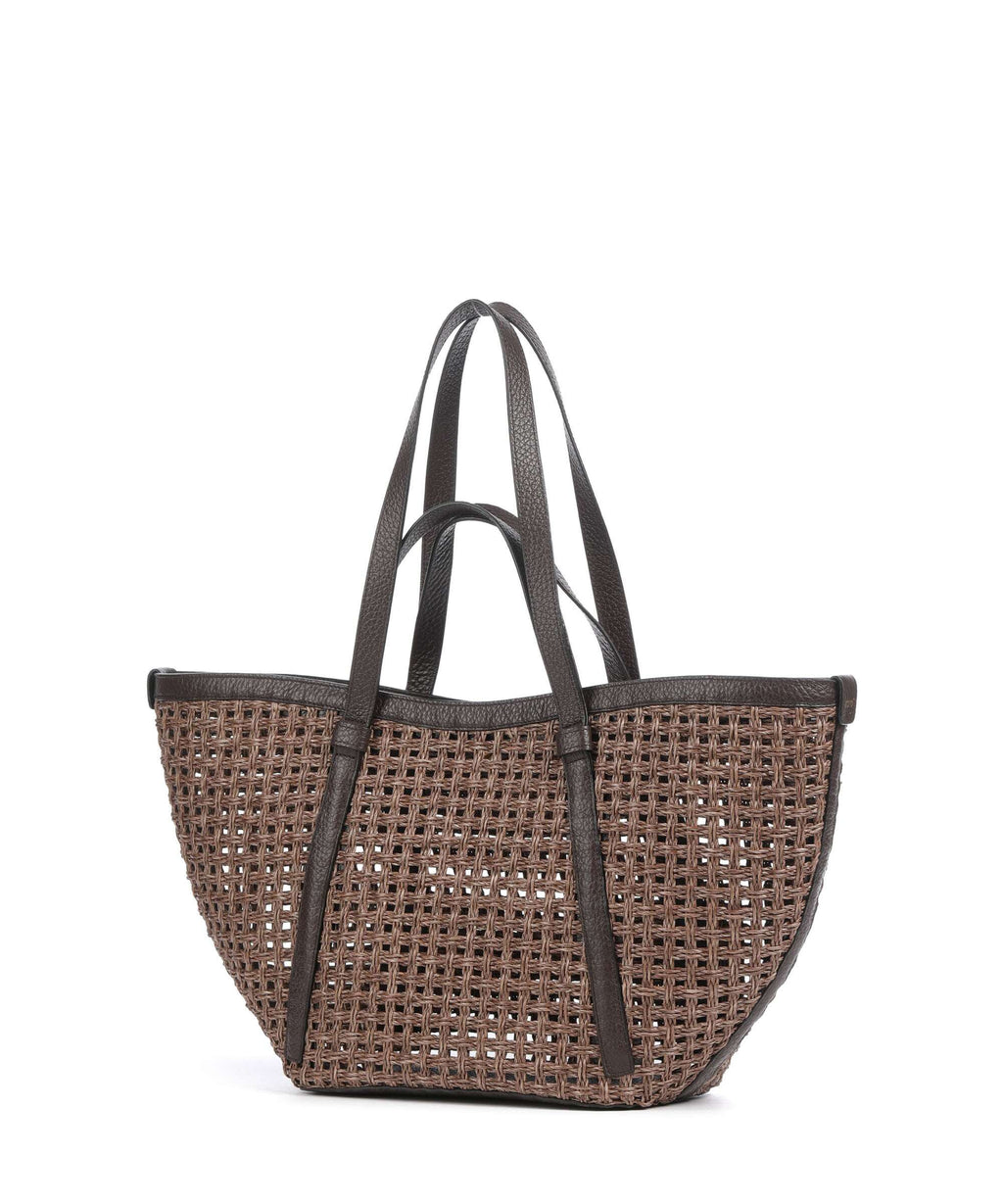 Abro Raffia Cordino Cosmo Large Tote bag caramel/cognac