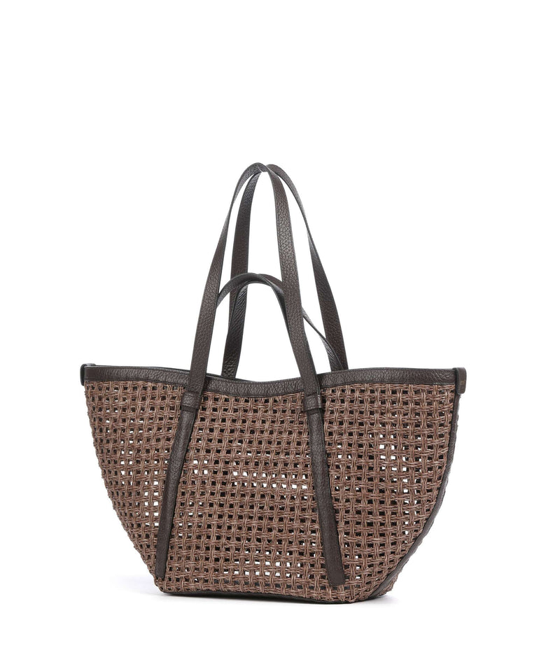 Abro Raffia Cordino Cosmo Large Tote bag caramel/cognac