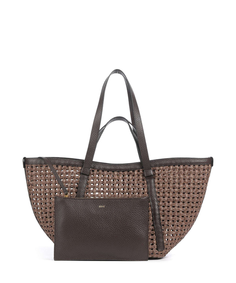 Abro Raffia Cordino Cosmo Large Tote bag caramel/cognac