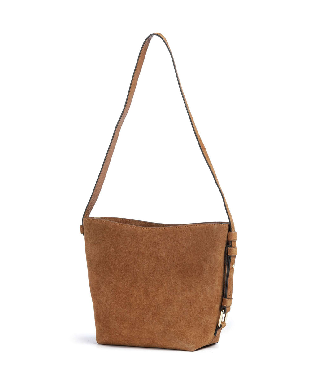 Abro Suede Cosmo Crossbody bag cuoio