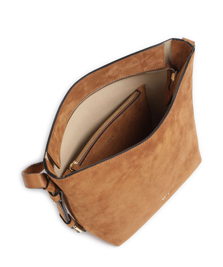 Abro Suede Cosmo Crossbody bag cuoio