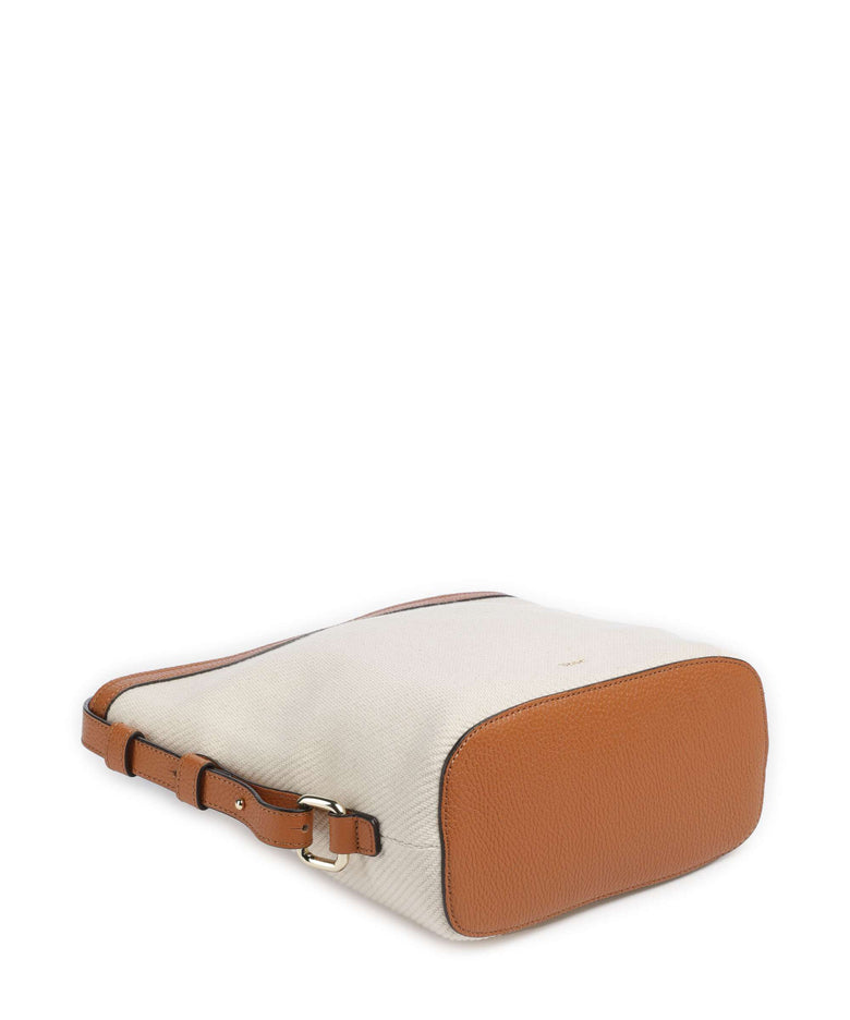 Abro Super Drill Cosmo Hobo bag ivory/cuoio