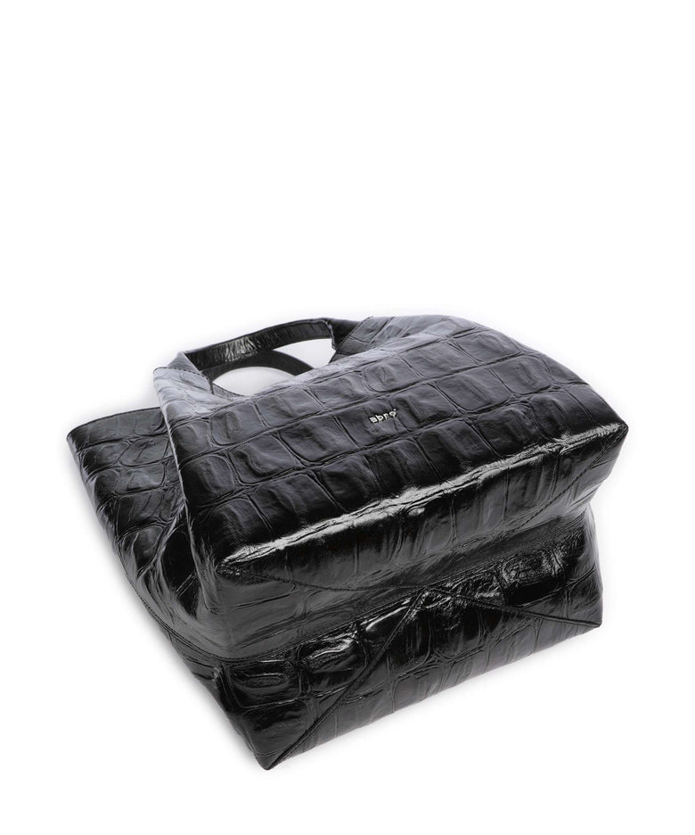 Abro Maxi Cocco Essential Medium Handbag black/nickel