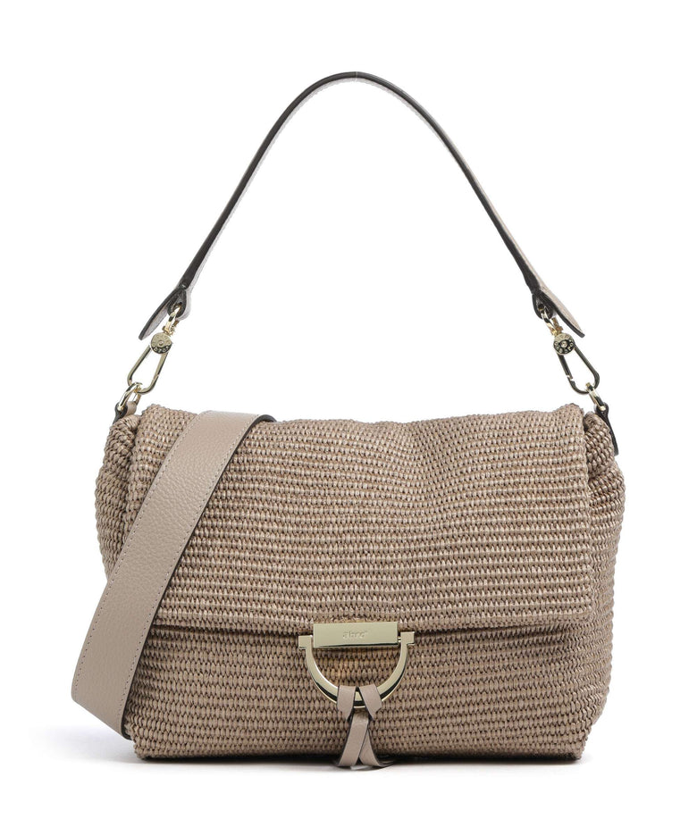 Abro Raffia Classica Temi Medium Shoulder bag siena