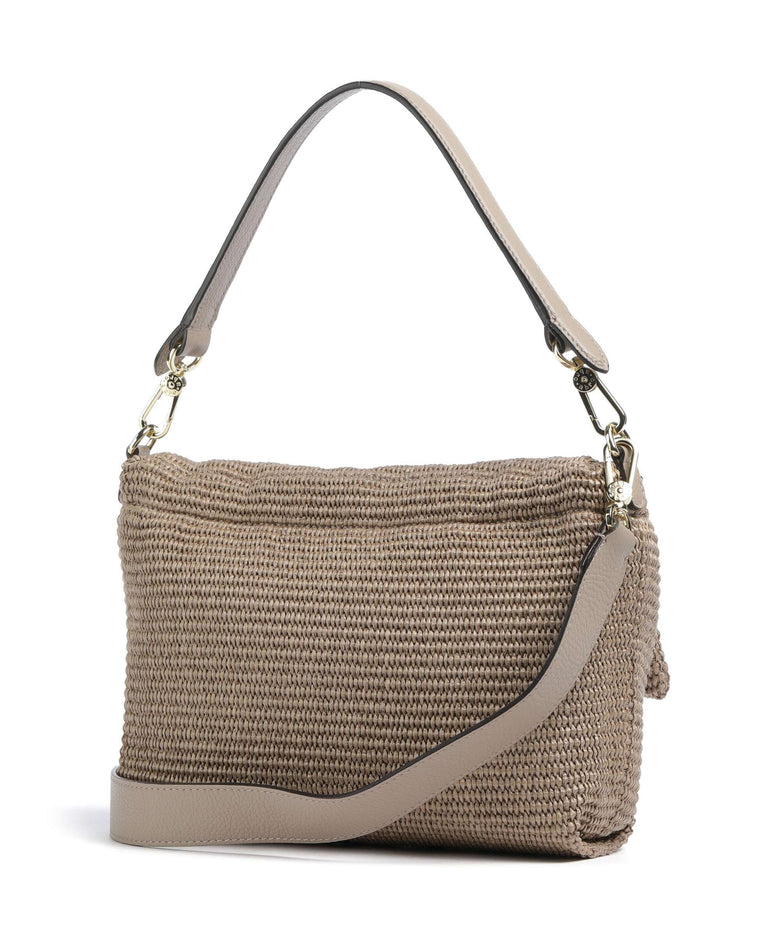 Abro Raffia Classica Temi Medium Shoulder bag siena