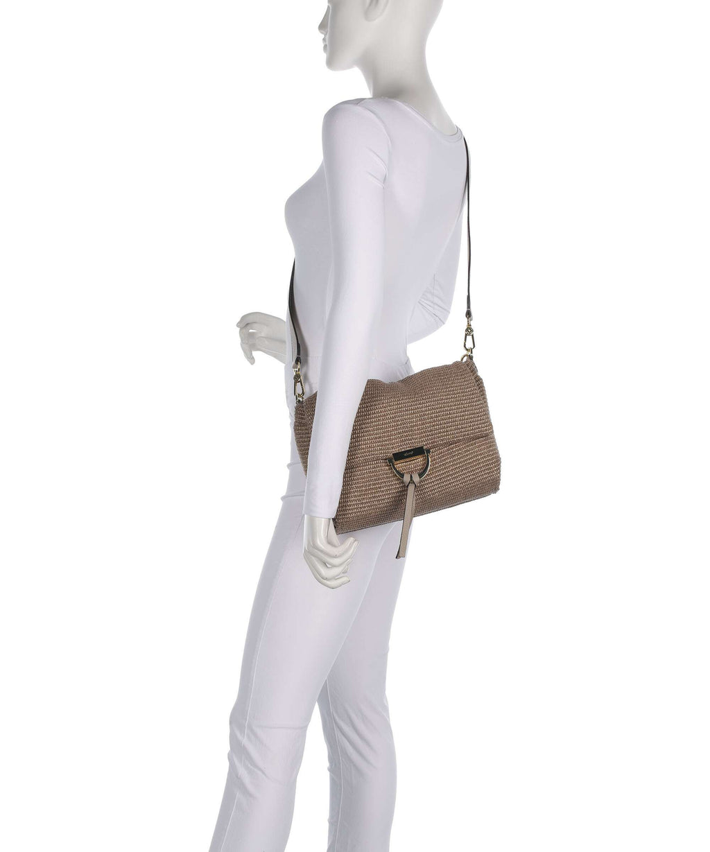 Abro Raffia Classica Temi Medium Shoulder bag siena