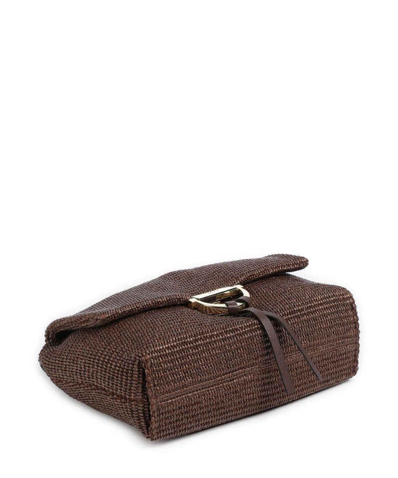 Abro Raffia Classica Temi Medium Shoulder bag wood