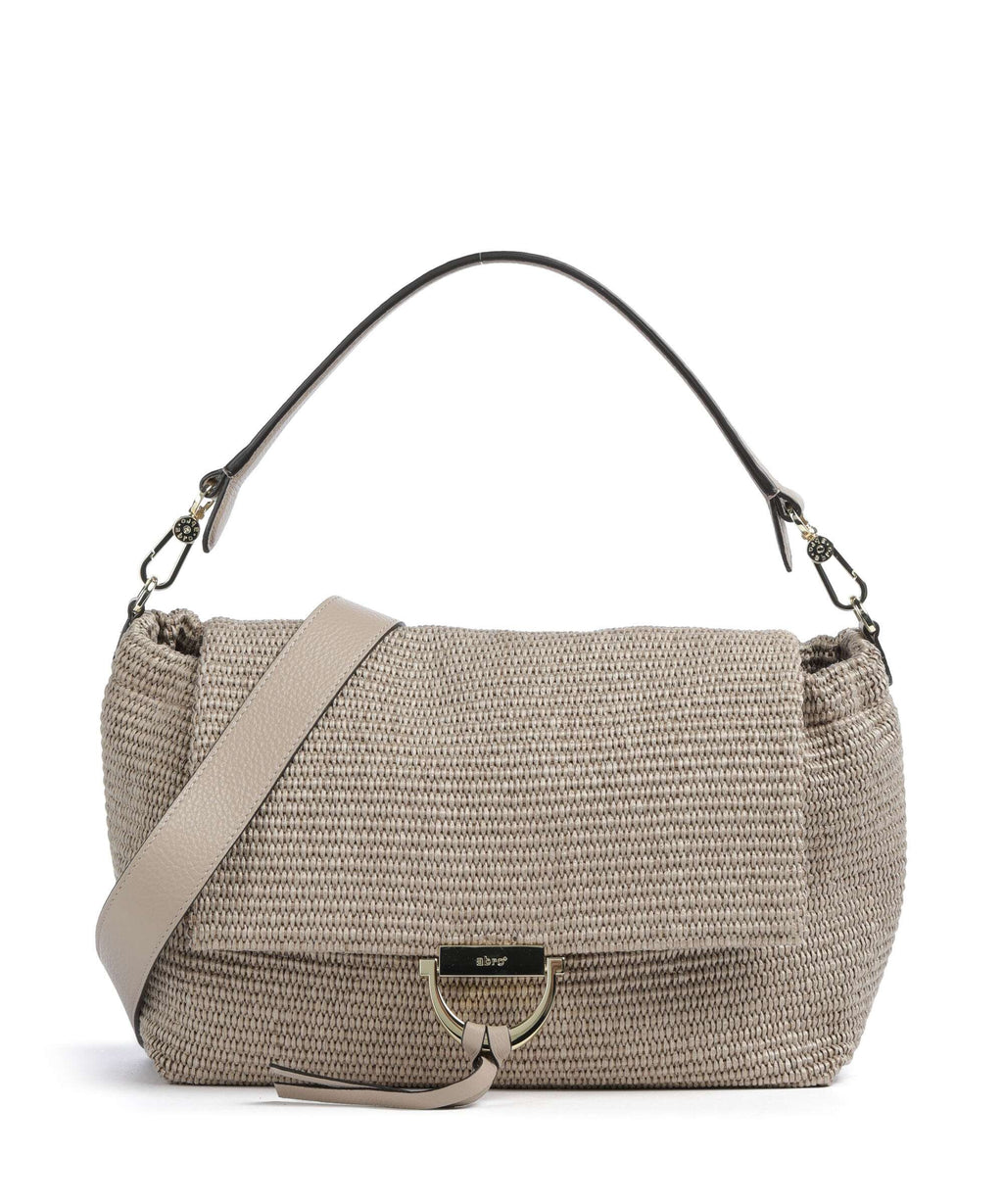 Abro Raffia Classica Temi Large Shoulder bag siena