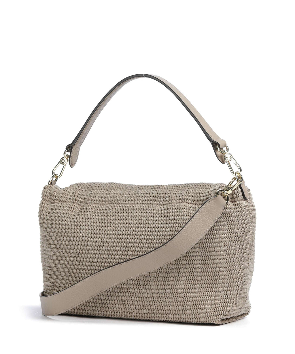 Abro Raffia Classica Temi Large Shoulder bag siena