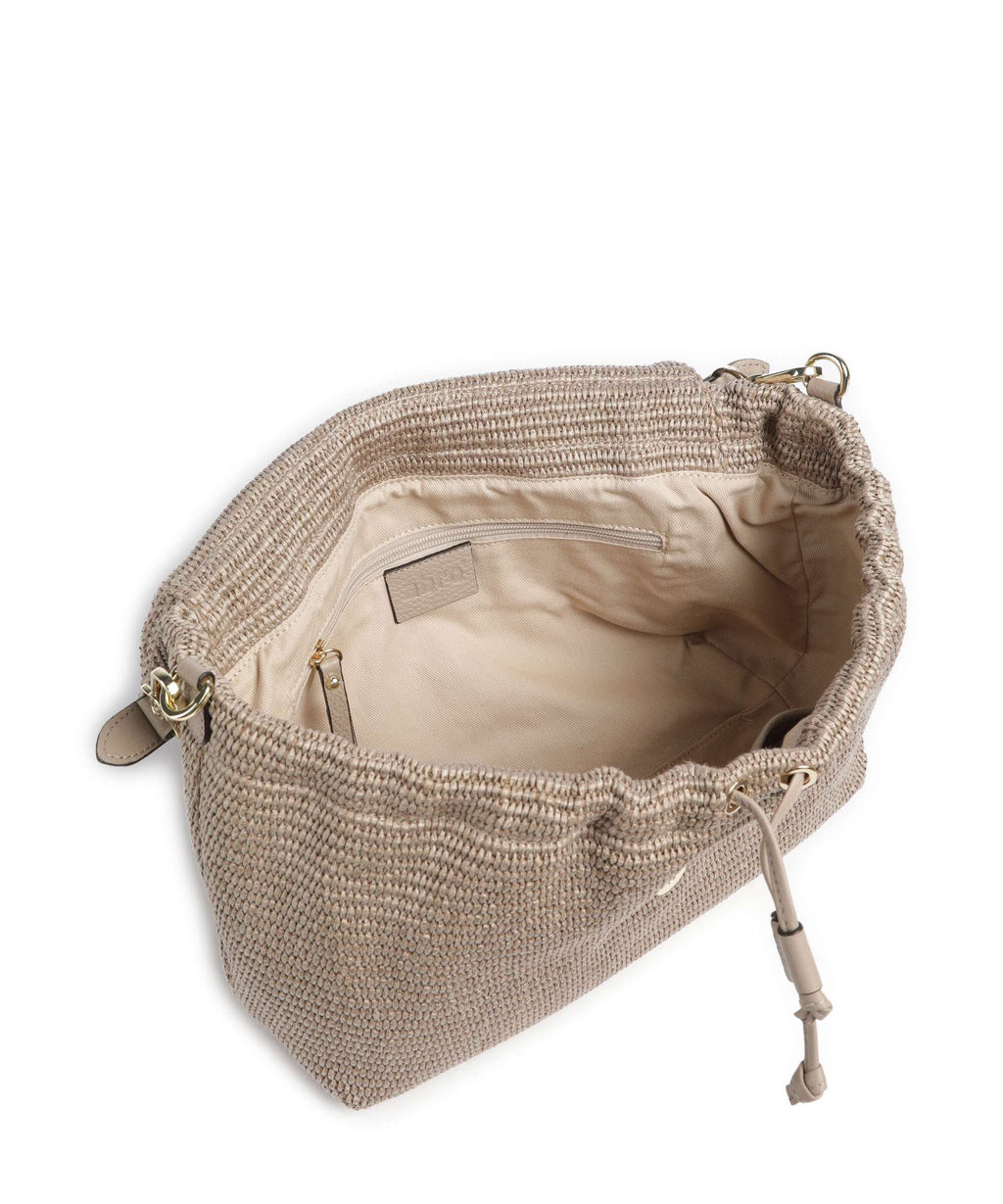 Abro Raffia Classica Temi Large Shoulder bag siena