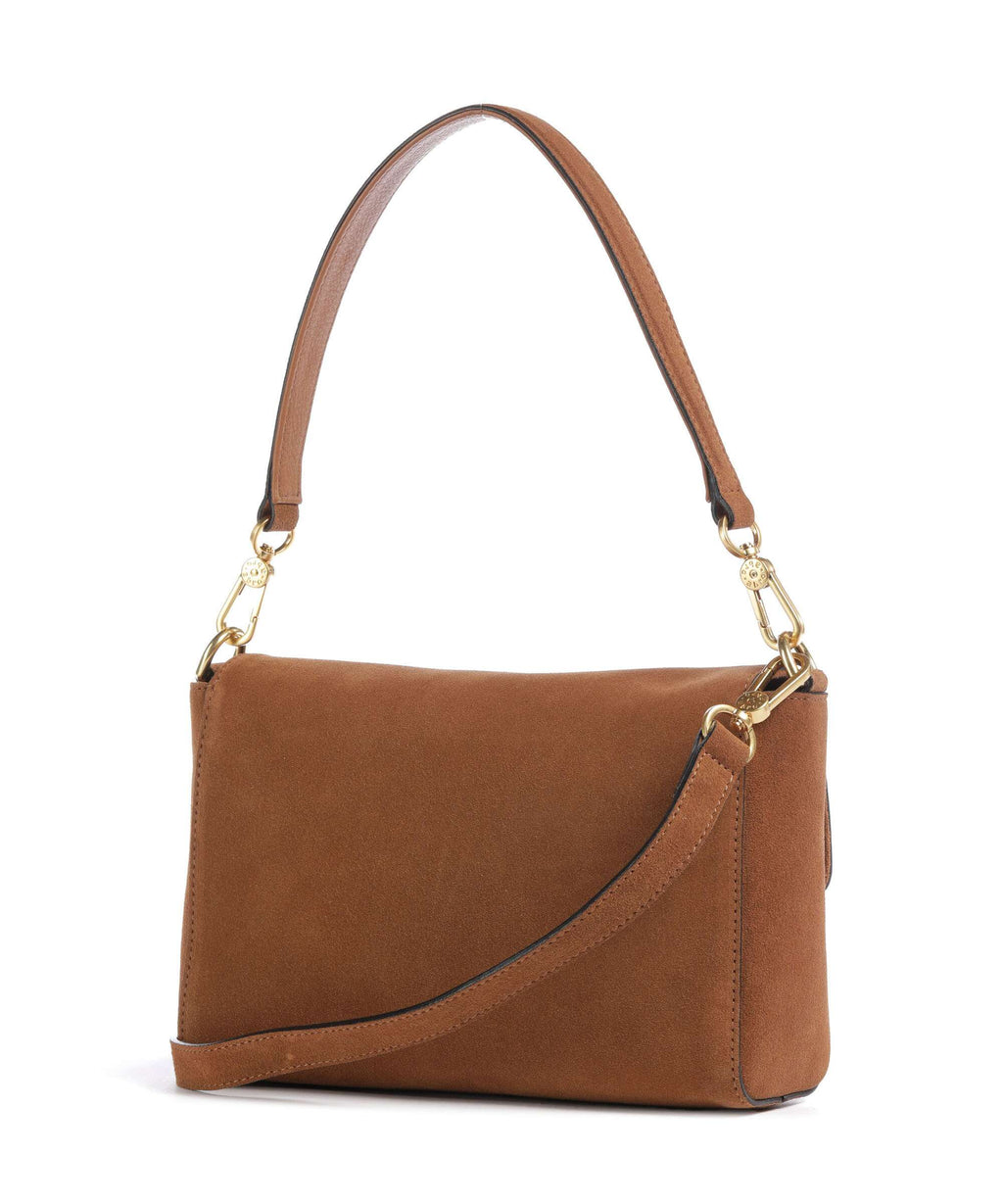 Abro Suede Temi Shoulder bag cuoio