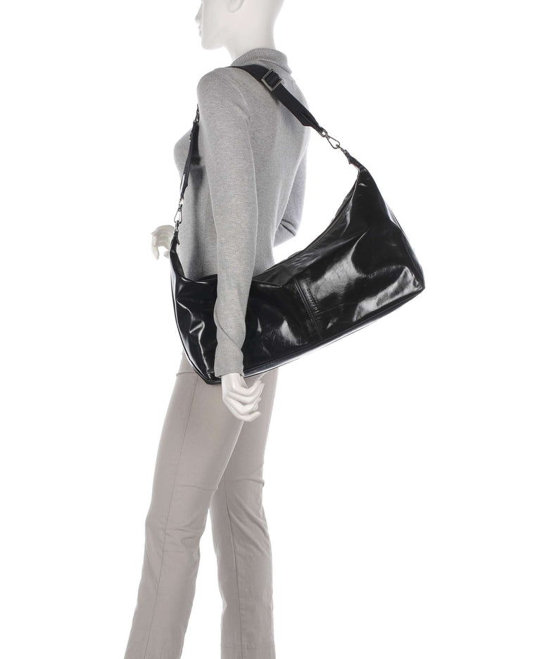 Liebeskind Paris 4 Paper Touch Crinkle L Hobo bag black