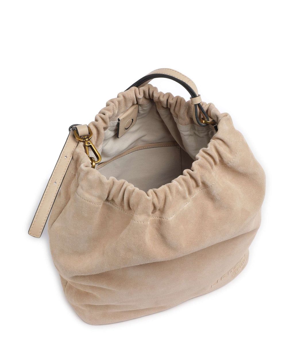 Liebeskind Cloud Suede M Hobo bag sand castle