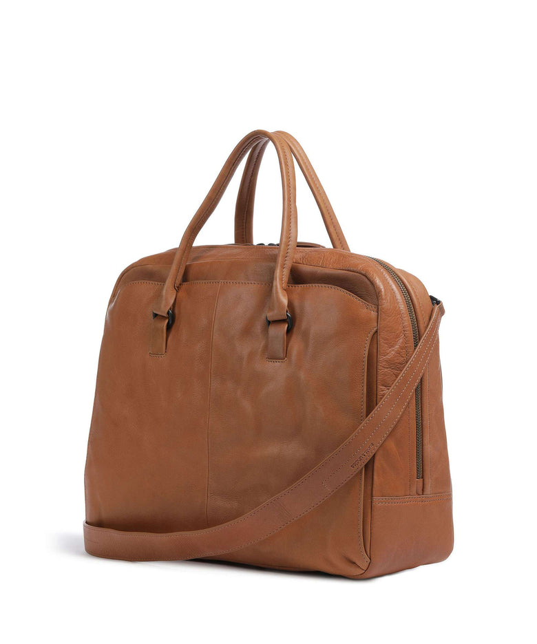 Aunts & Uncles Grandma's Luxury Club Mrs. Plum Tart Briefcase caramel