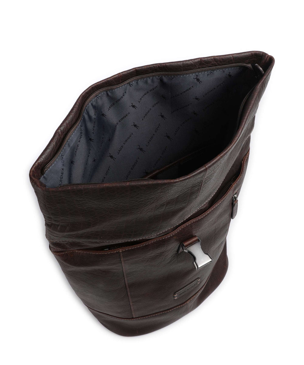 Jack Kinsky Porto 6 Rolltop backpack mokka