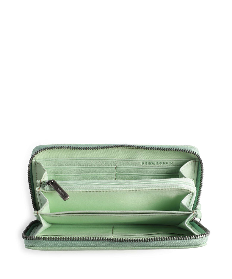 FredsBruder Dear Zip-Around Wallet cute green