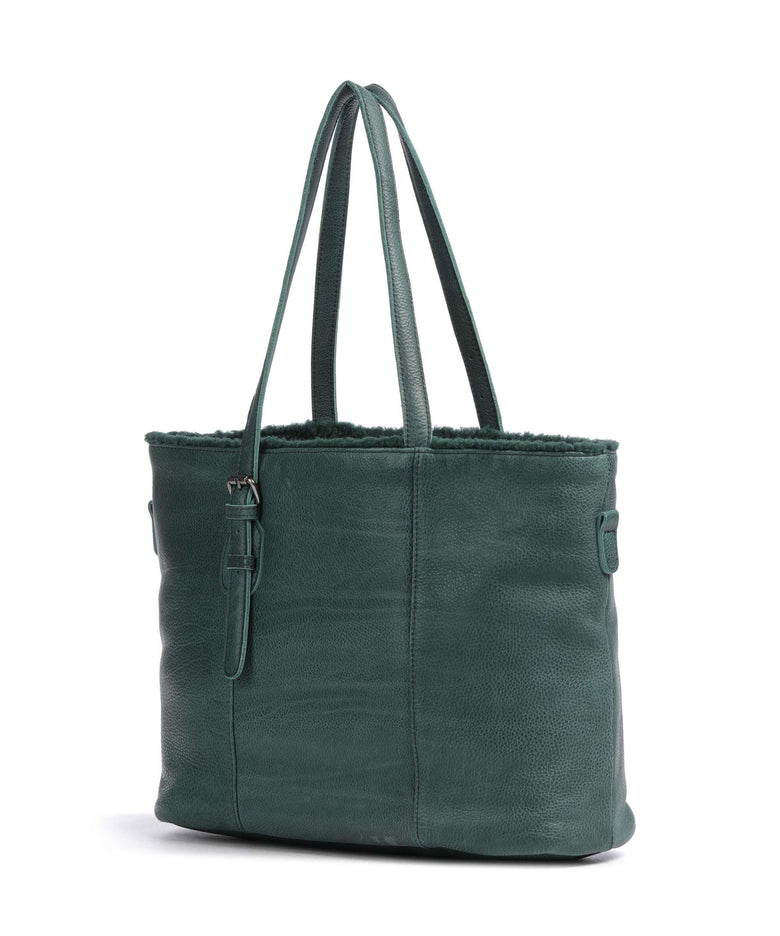 FredsBruder Inside Out Tote bag petrol green