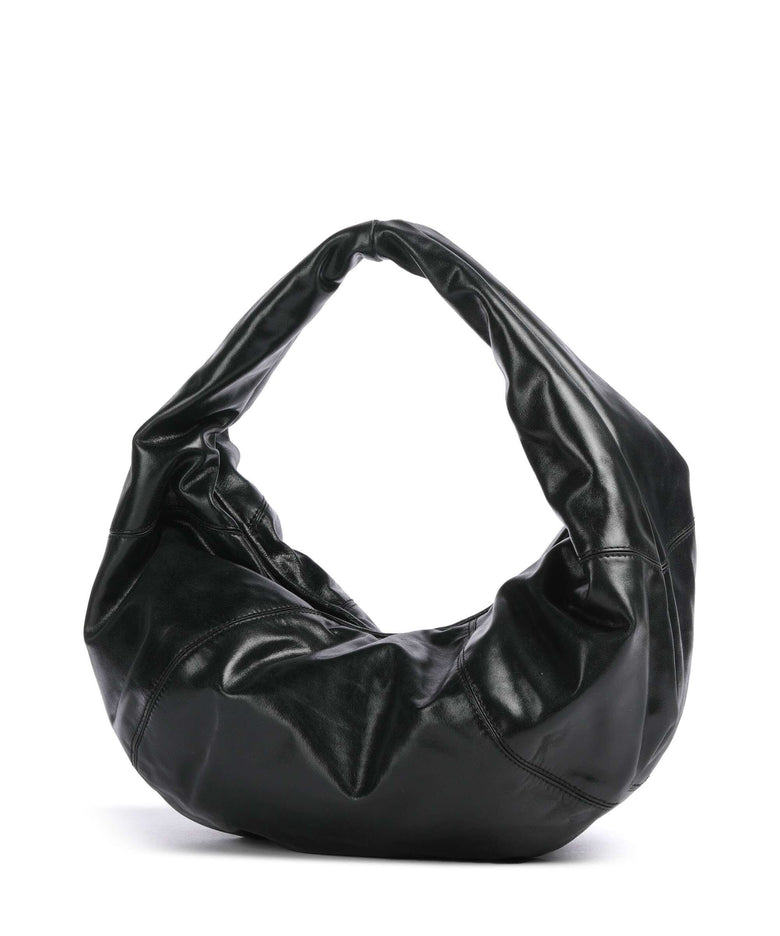 Les Visionnaires Greta Icon Crinkle Hobo bag black