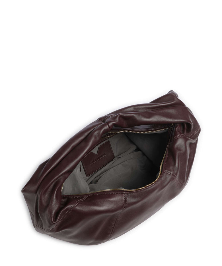 Les Visionnaires Greta Icon Silky Hobo bag vinyard red