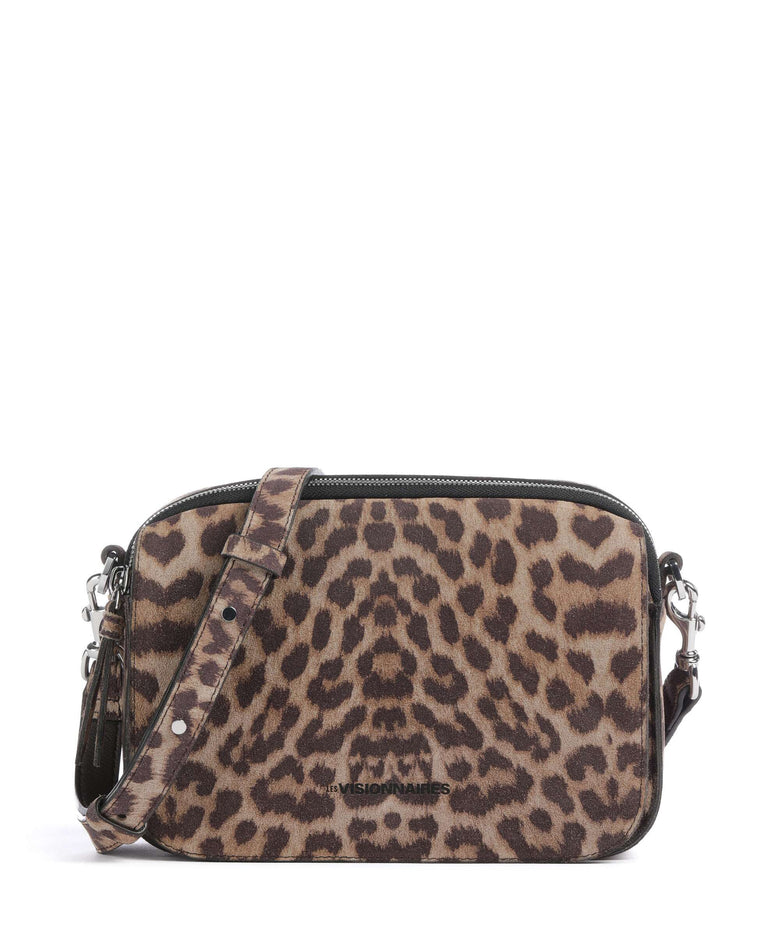 Les Visionnaires Emily Essential Cozy Crossbody bag leo print